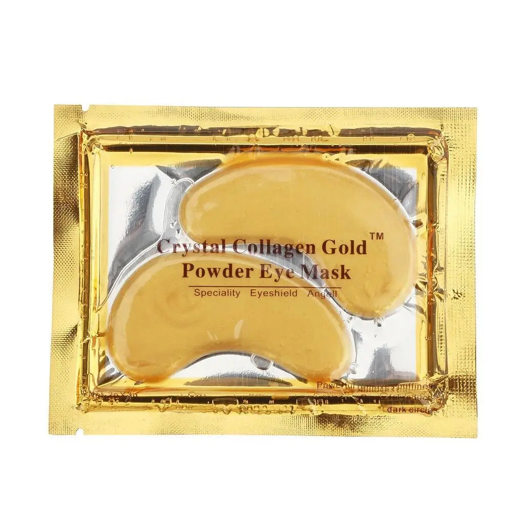 10pcs Gold Collagen Eye Mask: Anti-Aging, Puffiness-Reducing & Dark Circle Lightening Pads