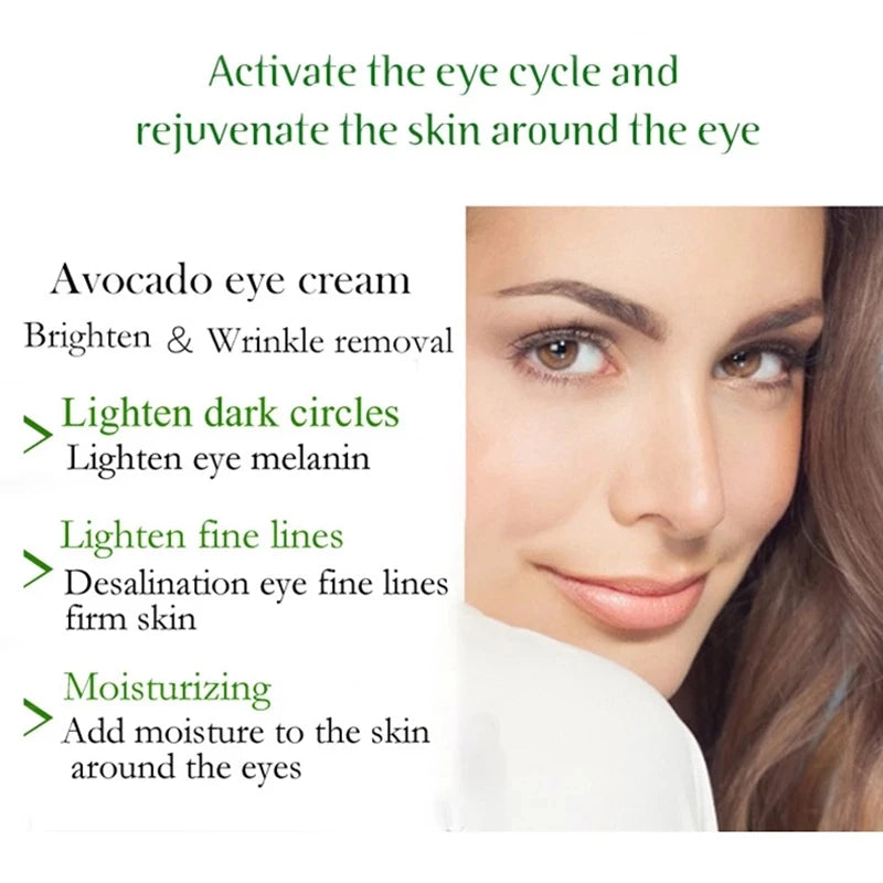 60Pcs Avocado & Collagen Eye Mask: Hydrating Anti-Wrinkle Patches for Dark Circle and Eye Bag Reduction