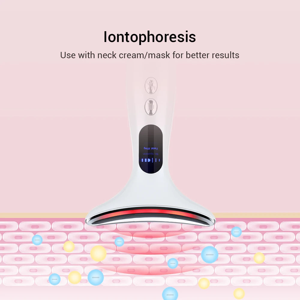 EMS Neck Beauty Device: LED Photon Therapy, Firming and Anti-Wrinkle, for Rejuvenating and Slimming Double Chin